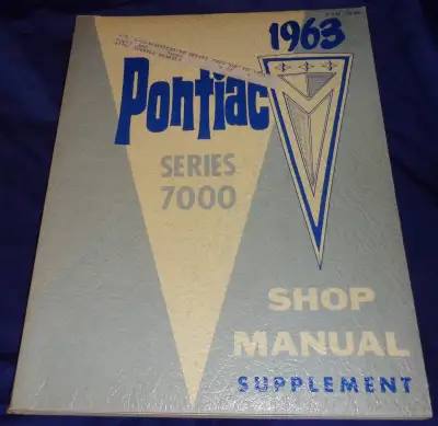 AM051 1963 Pontiac S7000 Manual Sup PSD53-88 Pathfinder Strato-Chief Laurentian --------------------...