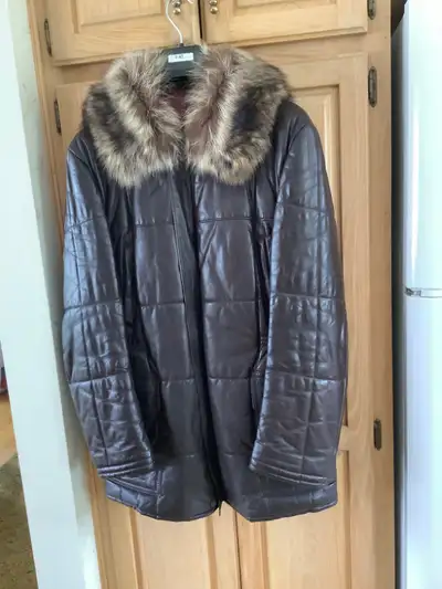 Manteau en cuir pour homme, View more