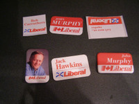 Collection of 6 Political Buttons