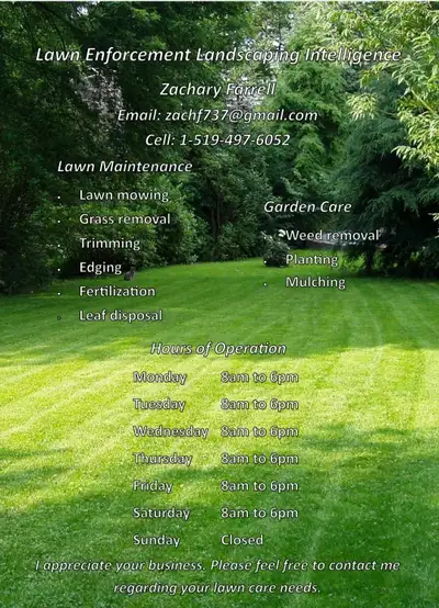 Lawn enforcement landscaping & intelligence, View more