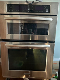 Kitchen aid microwave and oven wall unit