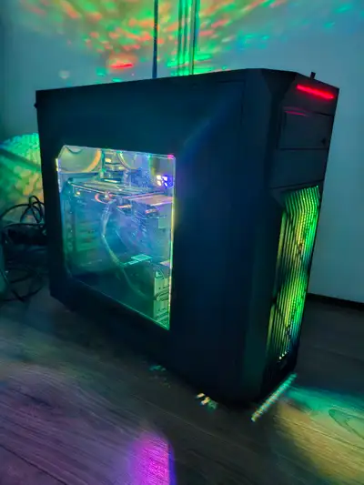 Price is firm, no trades! Pickup only. For sale, fast gaming PC. Bright and versatile ARGB lightning...