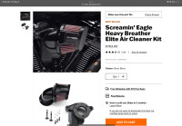 Screaming’ Eagle Heavy Breather Air Cleaner Kit