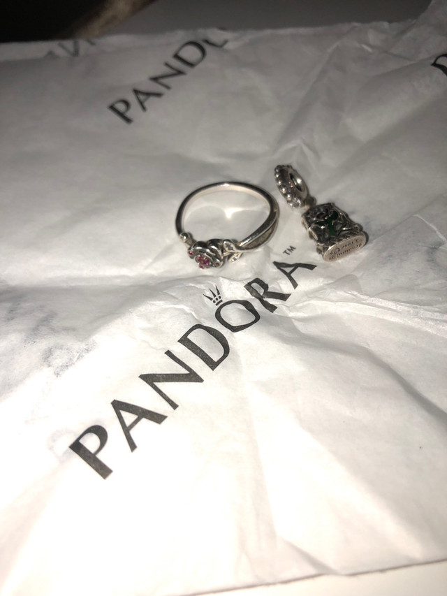 Pandora x Disney Beauty and the Beast Ring & Charm in Jewellery & Watches in Oakville / Halton Region