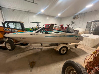 93 Cutter, Fiber Glass, Open bow, 1993 75 Mercury