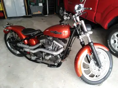 1969 Harley Davidson Sportster. Rigid. Sask registered. Metalworks frame. STD cases. Stage 2B grind....
