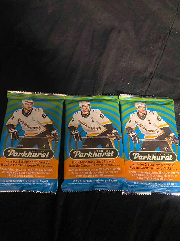 Packages of 2021-2022 Parkhurst Hockey Cards in Arts & Collectibles in Moncton