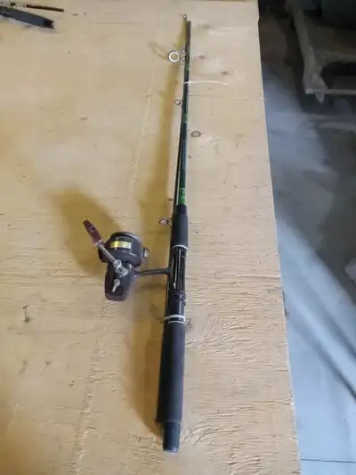Diawa fishing reel and 6 1/2 foot rod, View more