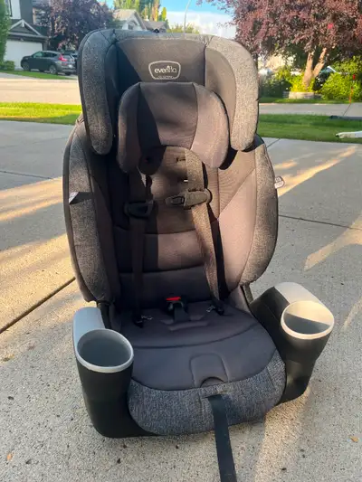 Evenflo car seat. Paid $200.00. 22 - 110 lbs Selling for $75.00. That is a great price! Low ball off...