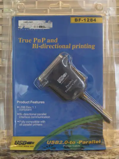 USB to Parallel Printer Adapter Cable, View more