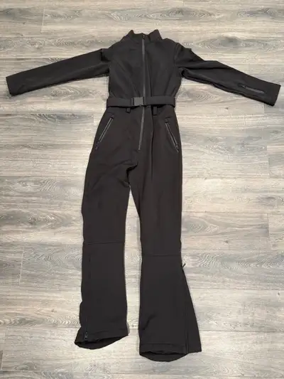 Size S ZARA WATER AND WINDPROOF JUMPSUIT SKI COLLECTION BLACK, View more