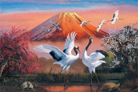 DIY Paint by Numbers Canvas Painting Kit White Storks  50.8x40.6
