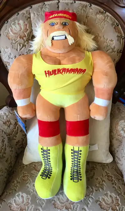 NEW Exclusive 24" WWF WWE Hulk Hogan Retro Plush Buddy, View more