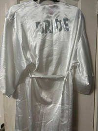 Bride- satin robe size S/M