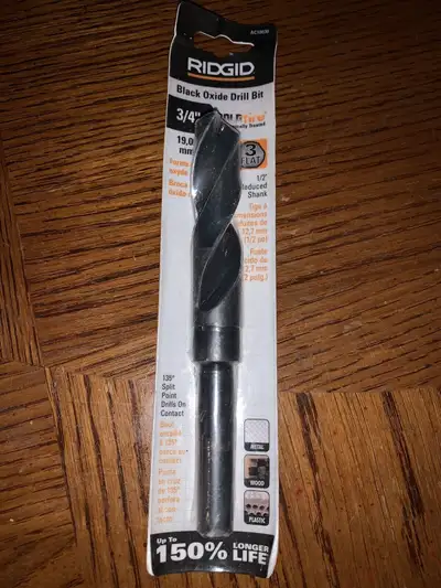 Ridgid 3/4 Black Oxide Drill Bit. New in Pack Sealed, View more