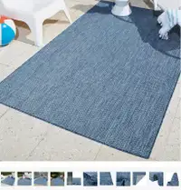 Outdoor carpet, Blue 5' by 8'