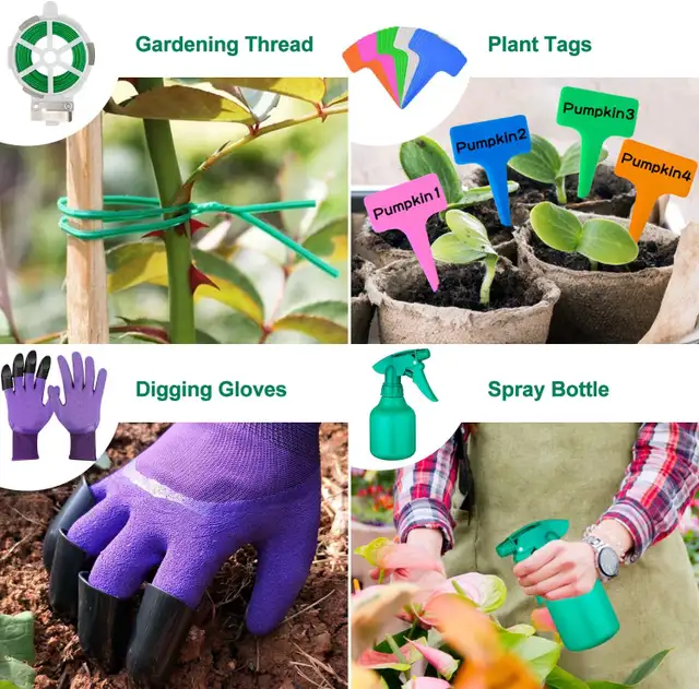 NEW Garden Tools Set 83 Piece, Succulent Included, Heavy Duty in Outdoor Tools & Storage in London - Image 6