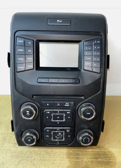 This is a used control panel F150 2013-2016 Ford F150 climate control radio control panel EL3T-18A80...