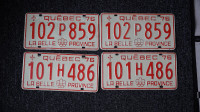 Plaque immatriculation du Québec 1976