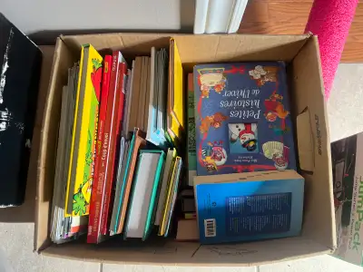 Box of French kids books, View more