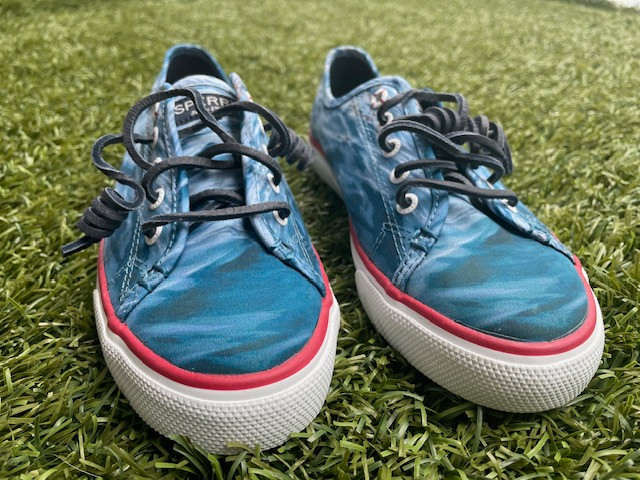 Sperry Womens 7 JAWS Special Edition Blue Water Boat Shoes Sneak in Women's - Shoes in City of Toronto - Image 3