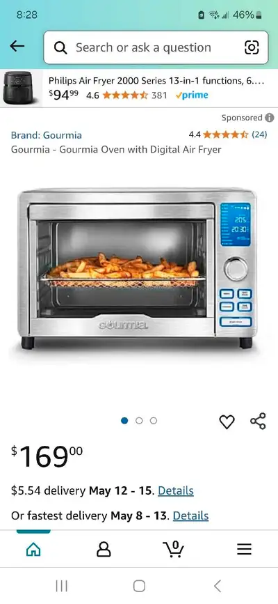 Gourmia Digital Air Fryer Oven, View more