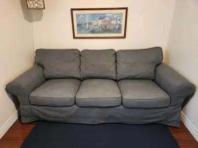 Ikea Ektorp 3 Seat Sofa Couch - Approx 86 w x 35 d x 34 t, View more
