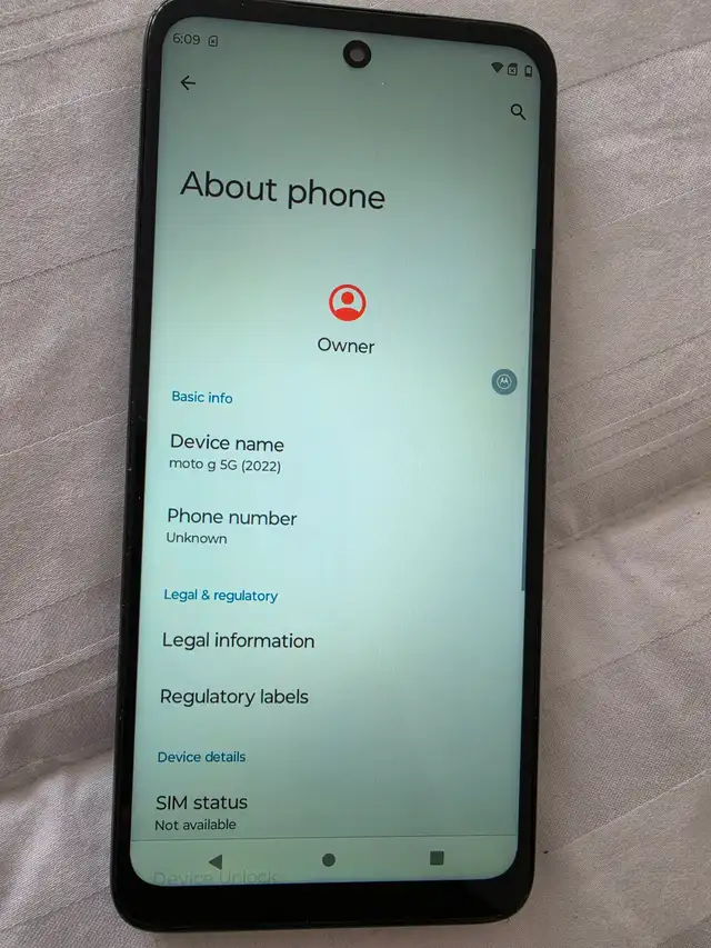 **CELL PHONE ****MOTOROLA - MOTO 5G (THINKSHIELD) ***64GB - in Cell Phones in Markham / York Region - Image 6