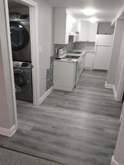 2 bedroom basement separate entrance separate laundry 2 parking. All utilities included with wifi.