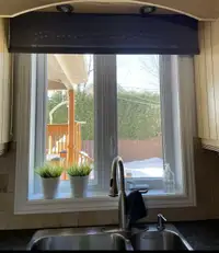 Toile solaire pour fenêtre gris charckoil comme neuve