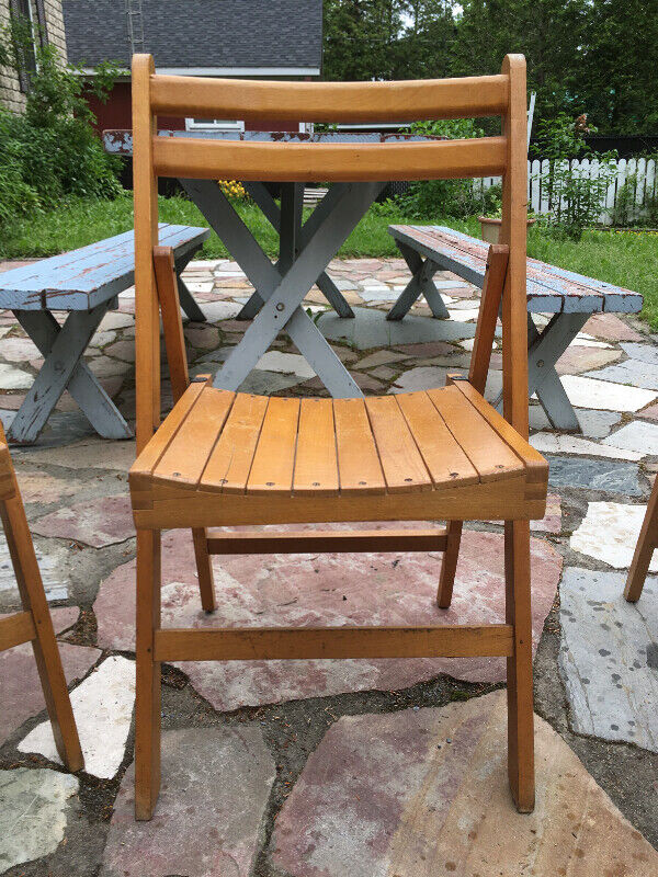 Antique Aluminum latted lawn chair/chaise ‘60’s aluminium verte dans Mobilier pour terrasse et jardin  à Longueuil/Rive Sud - Image 4