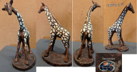 Antique giraffe statue small