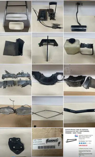Misc first gen Camaro parts