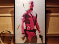 Framed Deadpool Art Print