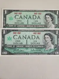 Bank of Canada $1 Banknotes