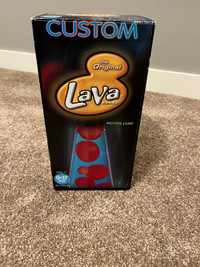 Lava Lamp Globe - 32 oz - blue liquid red wax