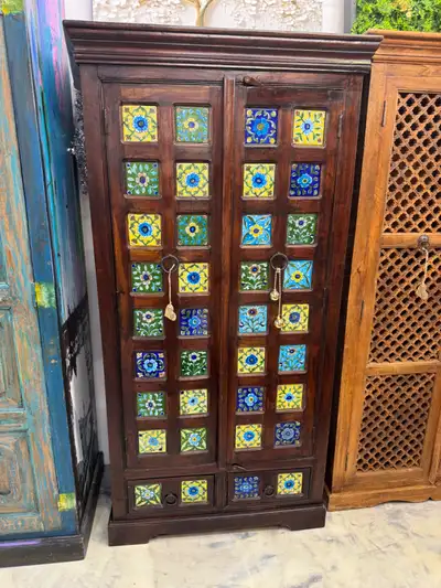 Armoire acacia massif, bureau habit,placard, penderie, rangement, View more