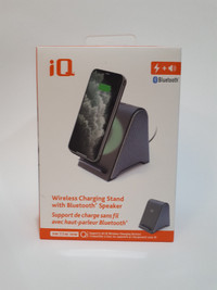 iQ/Qi Wireless Charging Stand w/ BLUETOOTH SPEAKER