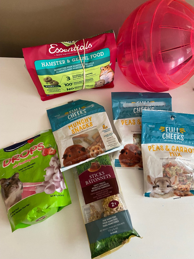 Hampster food and a excersise ball in Free Stuff in Oakville / Halton Region
