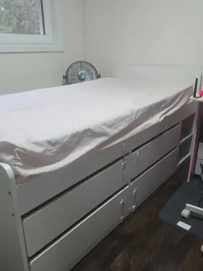IKEA SLÄKT Twin Bed Frame w/+4 Storage, View more