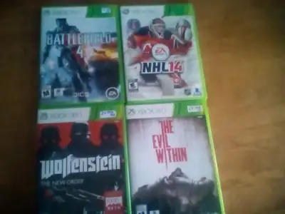3 jeux XBOXE  360, View more