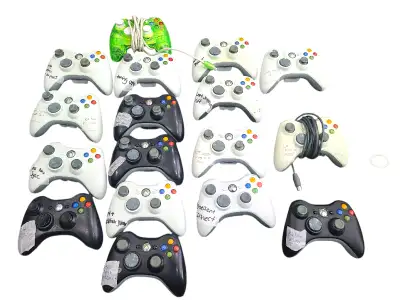 Xbox 360 controllers with issues. read description. 15 each, View more