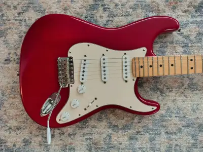 2003 Fender Stratocaster (Made in USA) – Crimson Red, View more