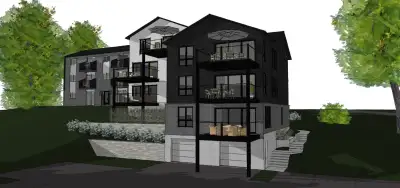 Superbe logement neuf de style condo à louer à Bromont,de grandeur 4 1/2 + (deux chambres et un espa...