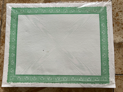 100 Blank Sheet Diploma Certificate Paper, Letter Size, View more