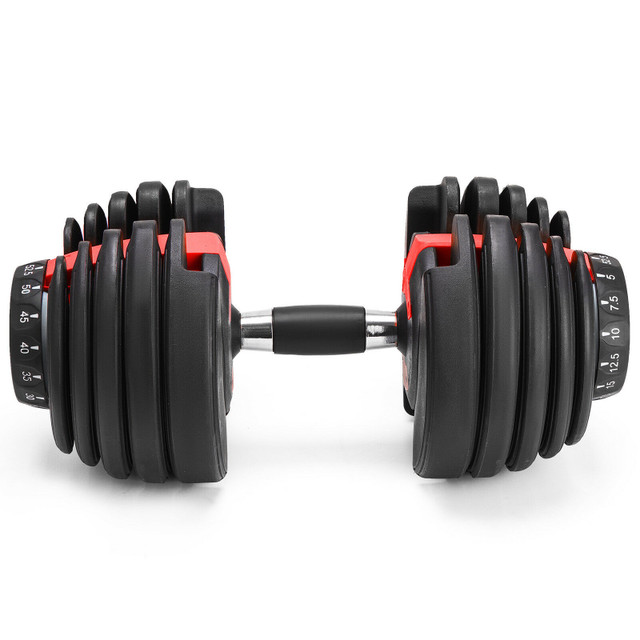 NEW ADJUSTABLE DUMBBELL GYM WEIGHT LIFTING EXERCISE SET 01V0 in Exercise Equipment in Regina