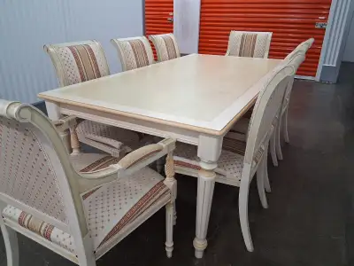 Vintage Dining Set with 8 Chairs, View more