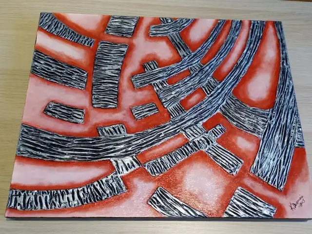  Bold Original Acrylic Painting – 20" x 16" in Arts & Collectibles in Gatineau - Image 4