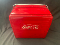 Vintage Metal Coca Cola Cooler. Canadian Made