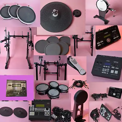 Roland Vdrums + Yamaha DTX Electronic Drum Set Parts Components, View more